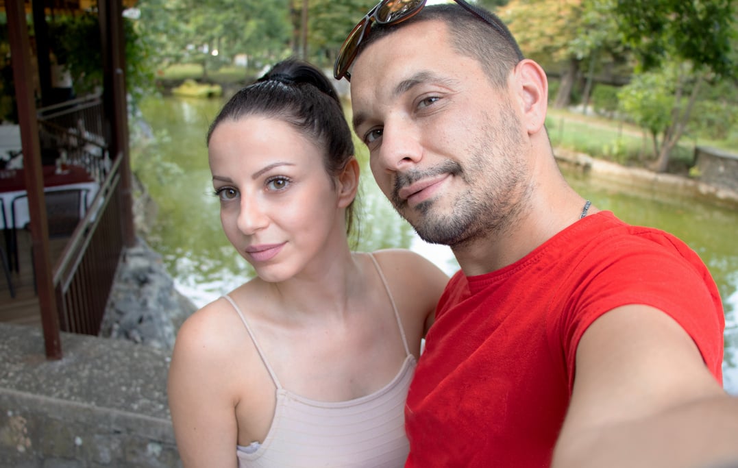 Couple selfie
